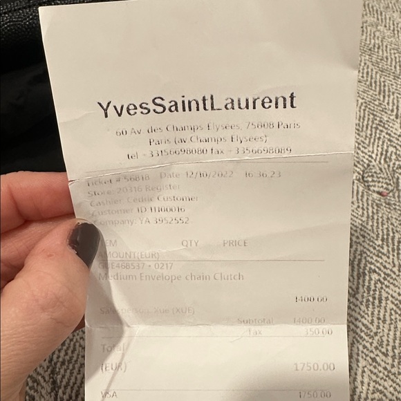 Yves Saint Laurent Black Shoulder Bag - Picture 11 of 13